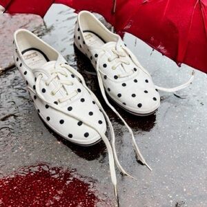 Keds x Kate Spade New York polka dot canvas sneakers size 8.5